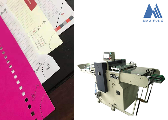 Seite reißen Ecken-Perforierungs-Maschine für Buch-Notizbuch MF-PBM350 des festen Einbands ab